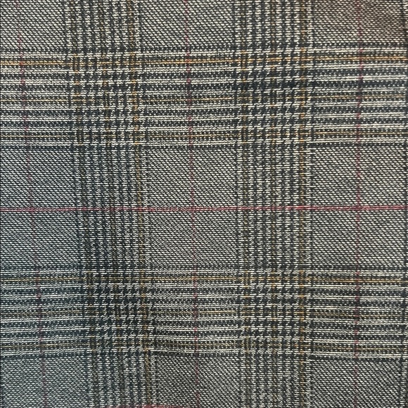 NWT Elegant Women's Gray Plaid Stretch Pull On Trousers sz 10 - Picture 3 of 11